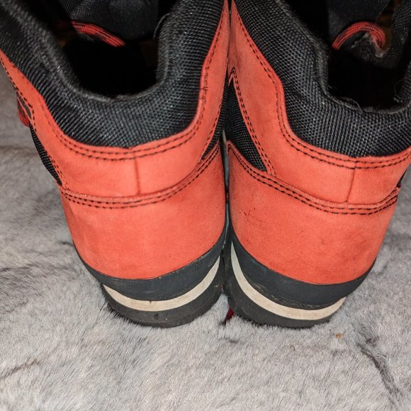 Unisex Red Suede Type Timberland Hiking Boots Men\'s 8-8 1/2...Ladies 10-10 1/2 main image 5